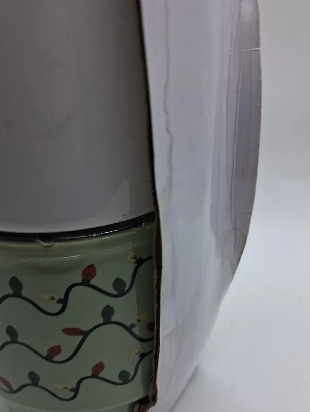 Holiday Mug Set - 'Tis The Season White & Green Ceramic Duo